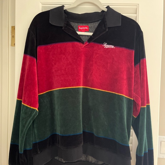 Supreme | Shirts | Supreme Stripe Velour | Poshmark
